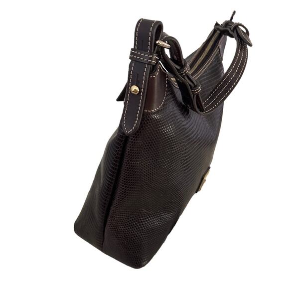 DOONEY & BOURKE Embossed Lizard Hobo Shoulder bag - Picture 4 of 11